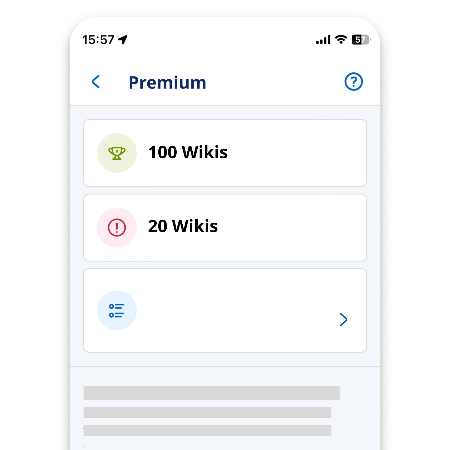 YaraPlus Premium mobile screen